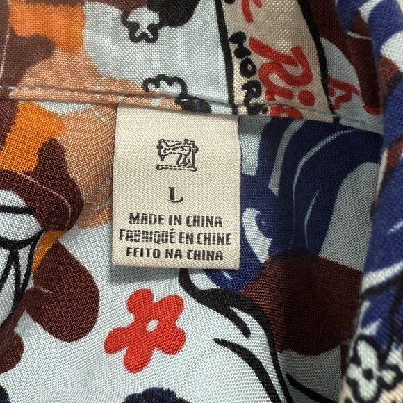 Scotch & Soda c Keoni Hawaii Hawaiian Shirt Sz L Button Front Tropical Vacation - Picture 10 of 13